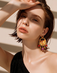 GAS BIJOUX - BOUCLES D'OREILLES HAVANA CLIPS EMAIL PETIT MODELE DORÉES