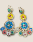 GAS BIJOUX - Boucles d’oreilles SEQUIN 3 rangs dorées métal à l’or fin