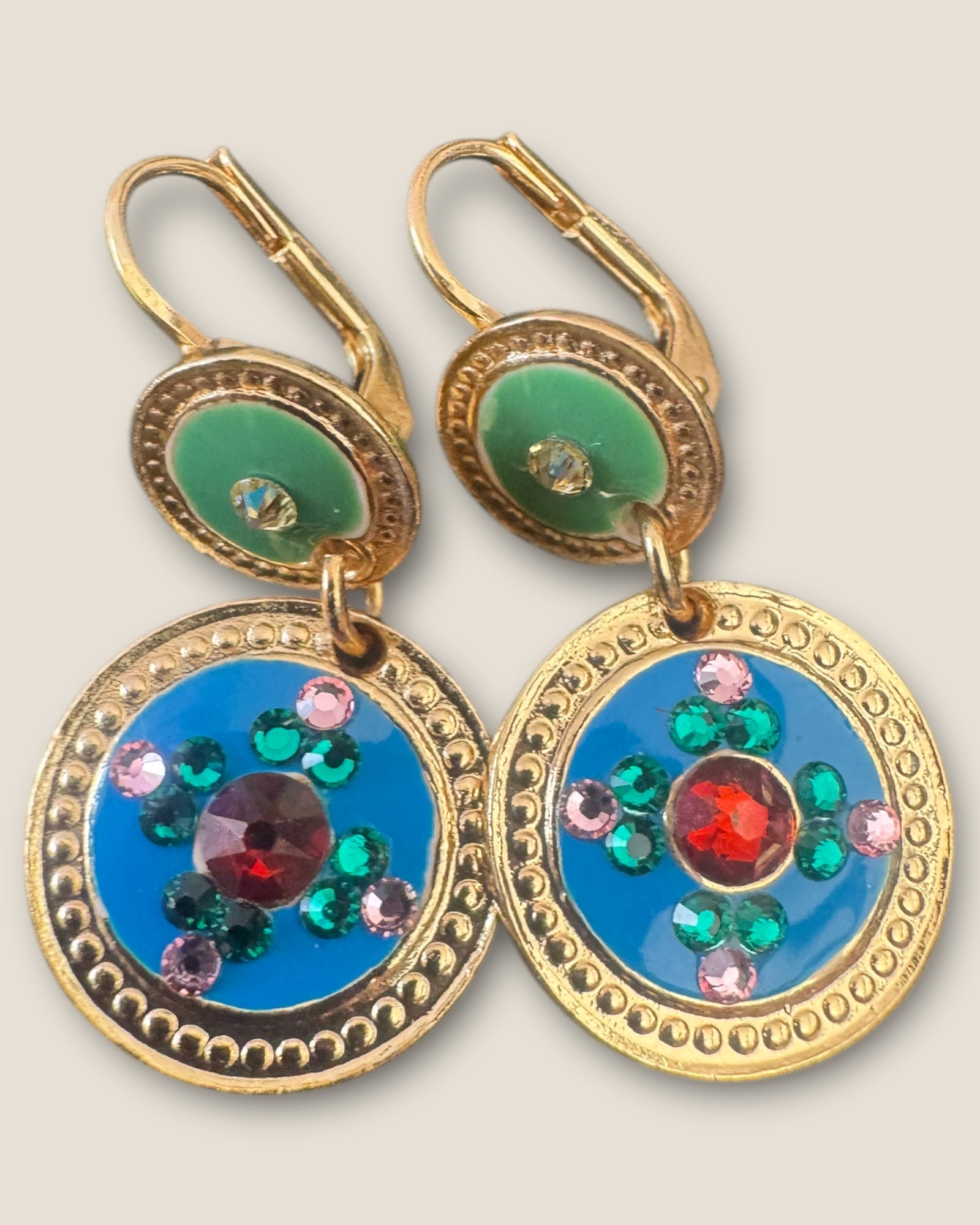 GAS BIJOUX - Boucles d’oreilles SEQUIN dorées à l’or fin