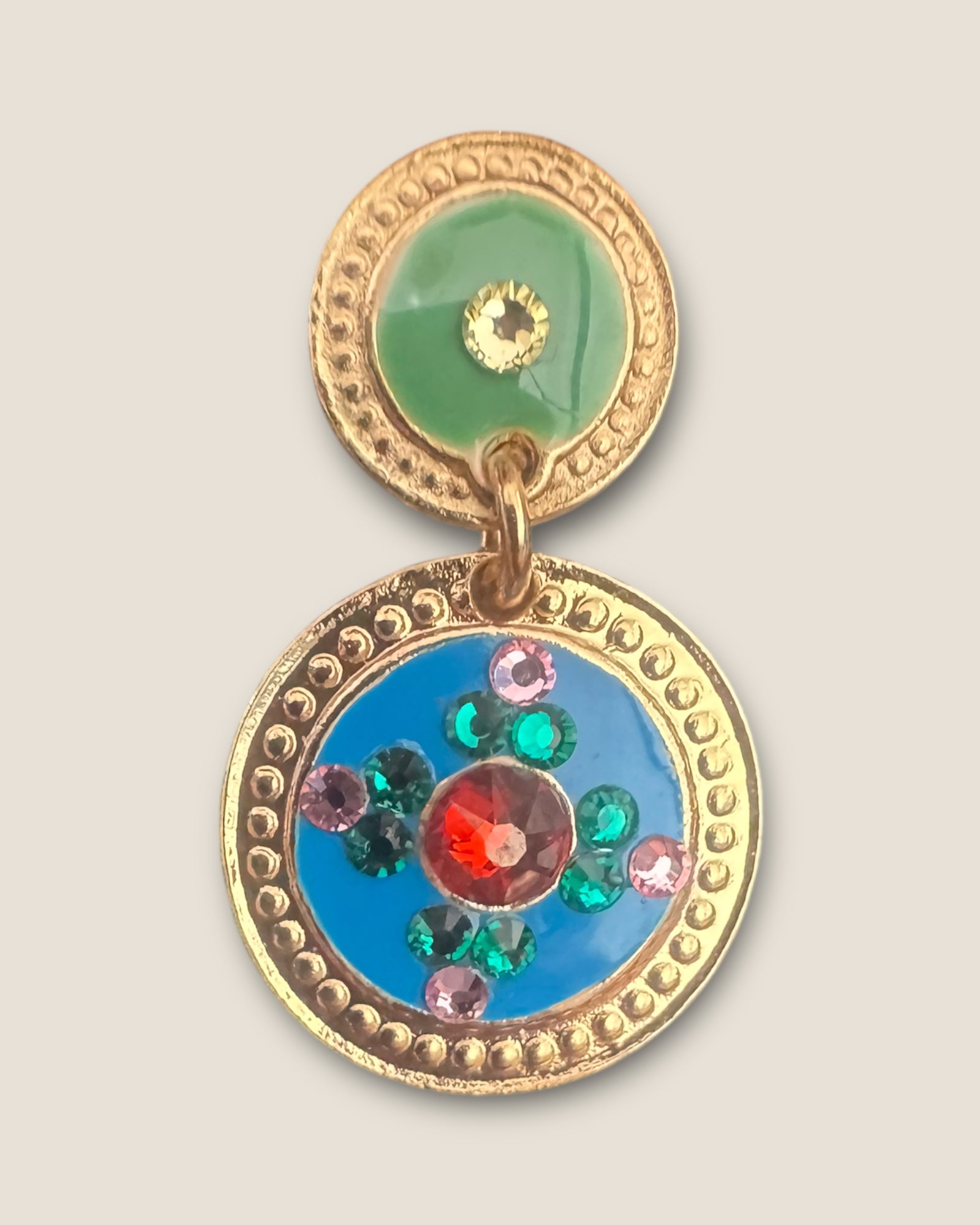 GAS BIJOUX - Boucles d’oreilles SEQUIN dorées à l’or fin