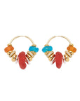 SIGAL - BOUCLES D'OREILLES SIA ROUGE