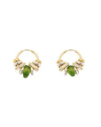 SIGAL - BOUCLES D'OREILLES BABY SIA VERT