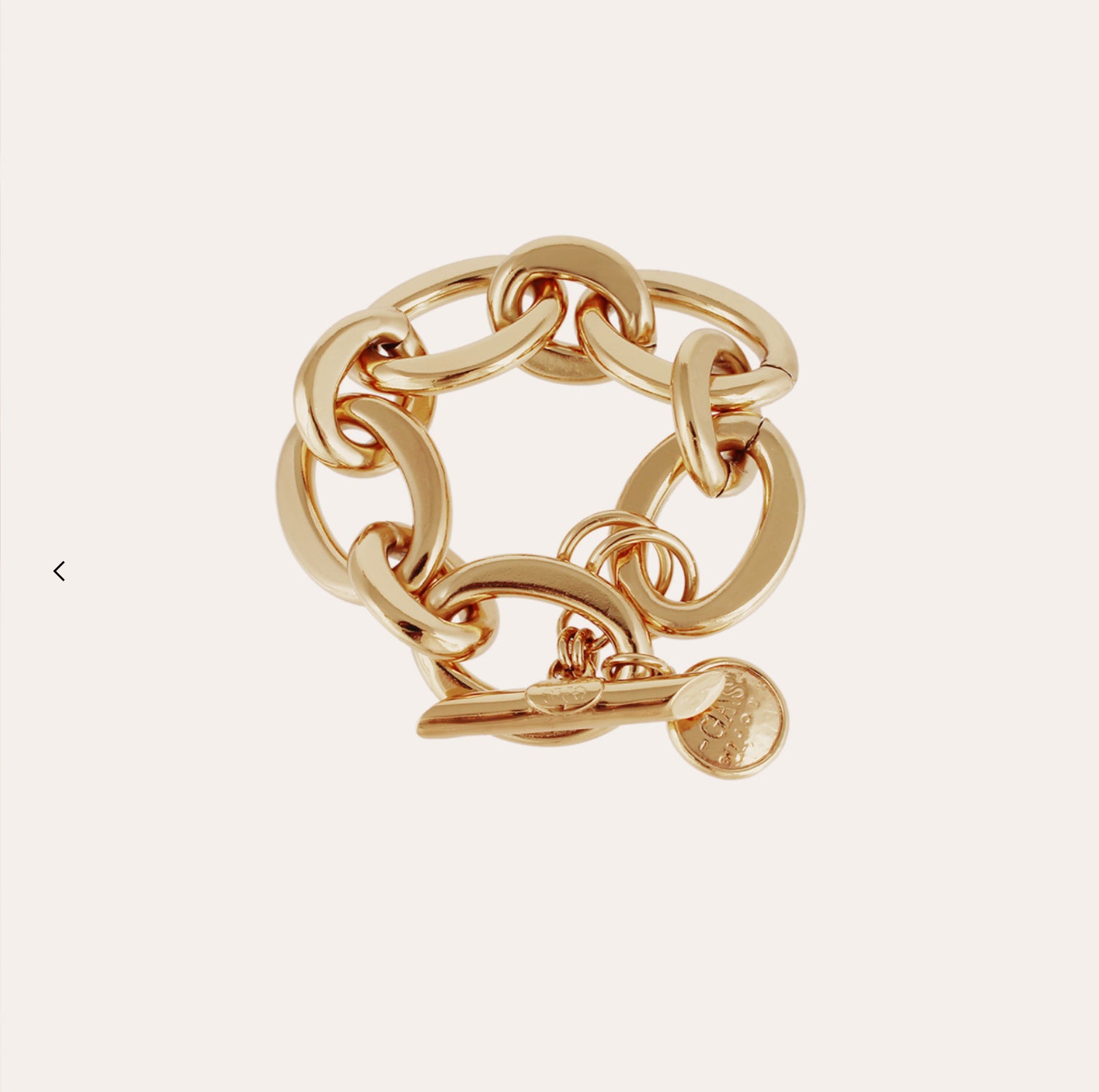 GAS BIJOUX - Bracelet MAILLE OVALE doré à l’or fin moyen modèle