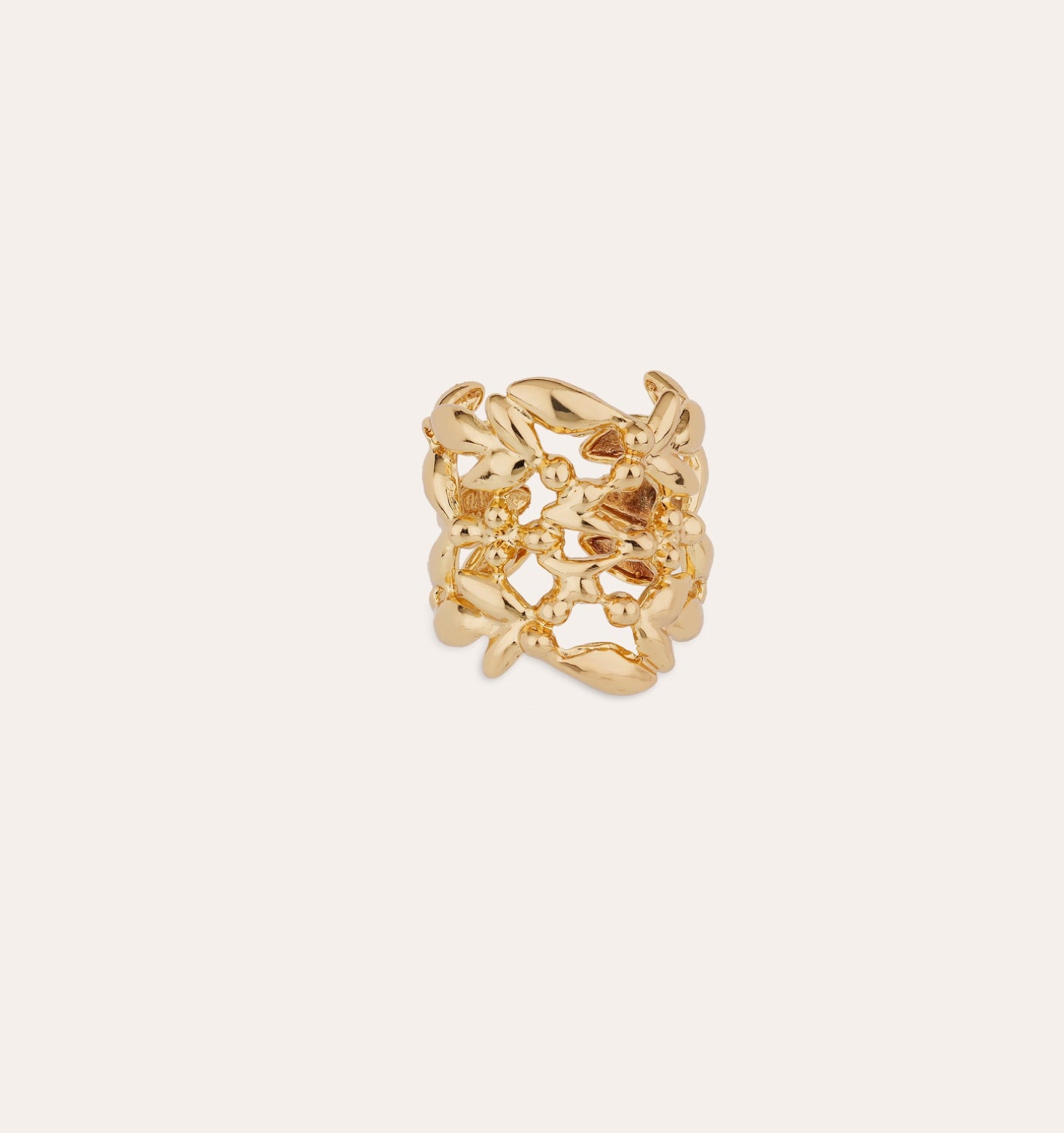 GAS BIJOUX - Bague OLEA manchette dorée à l’or fin
