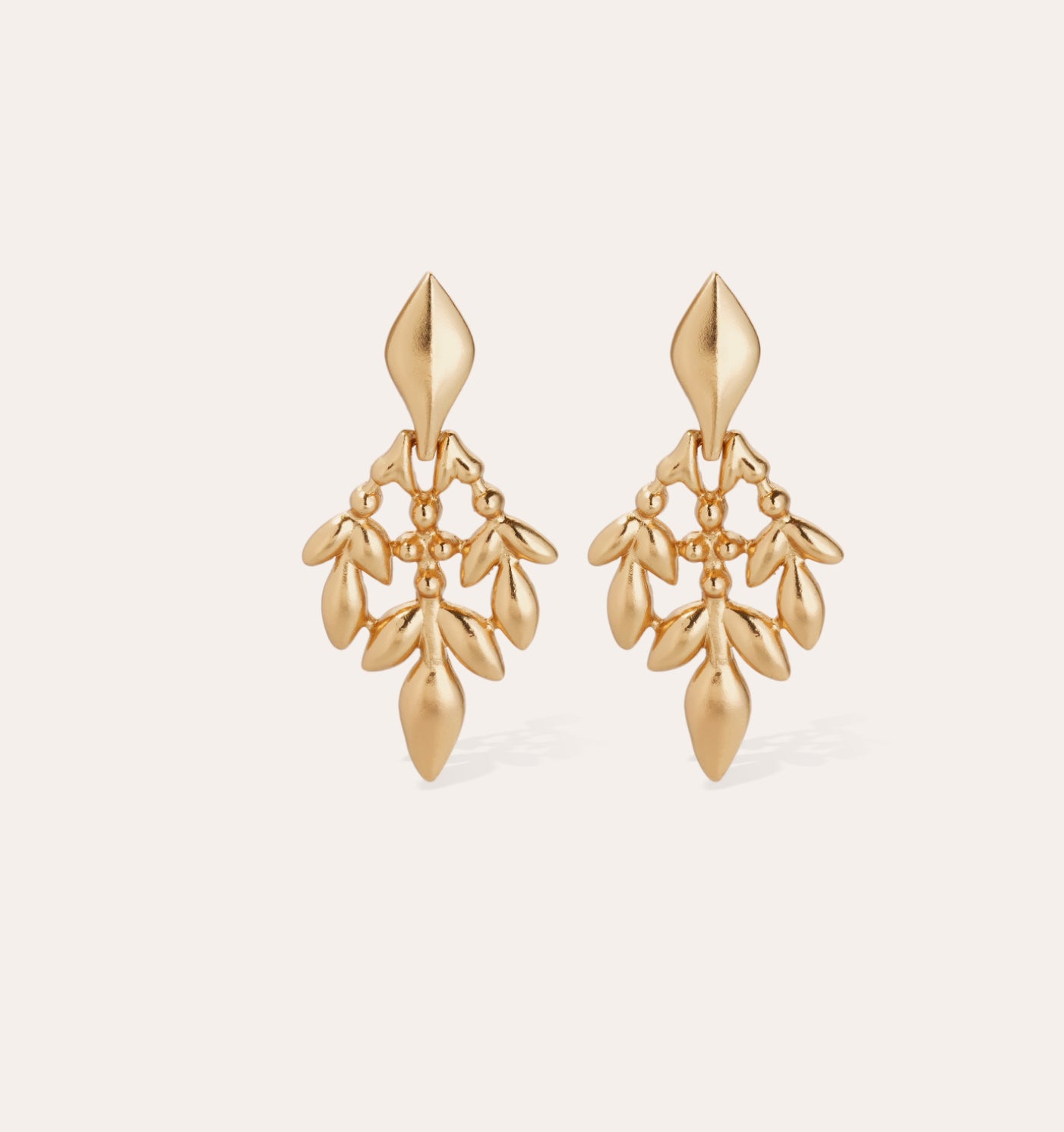 GAS BIJOUX - Boucles d’oreilles OLEA petit modèle dorée à l’or fin