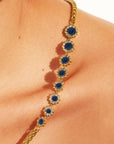 BE MAAD - Collier asymétrique RIVE D’OR - SODALITE