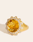 BE MAAD - Bague SOLEIL sauvage - jaune taille 58