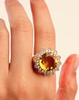BE MAAD - Bague SOLEIL sauvage - jaune taille 58