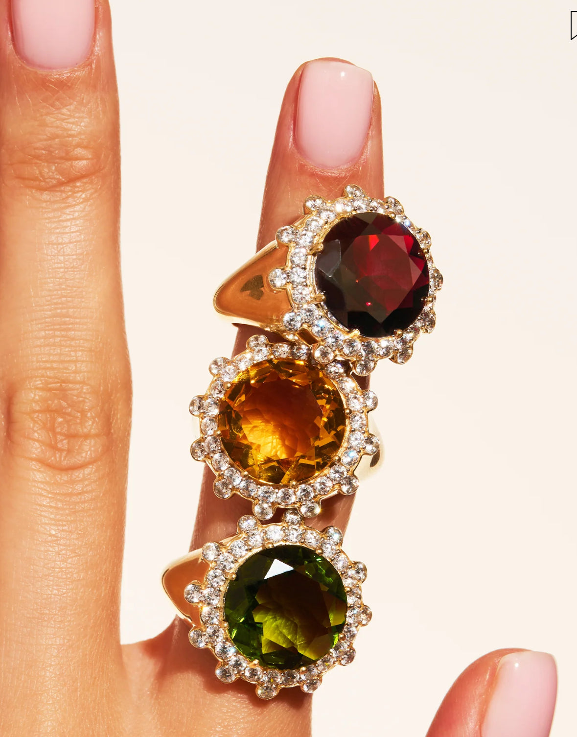 BE MAAD - Bague SOLEIL sauvage - Vert
