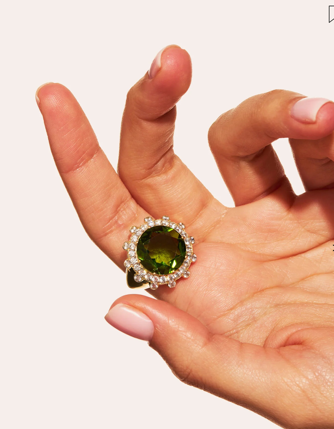 BE MAAD - Bague SOLEIL sauvage - Vert