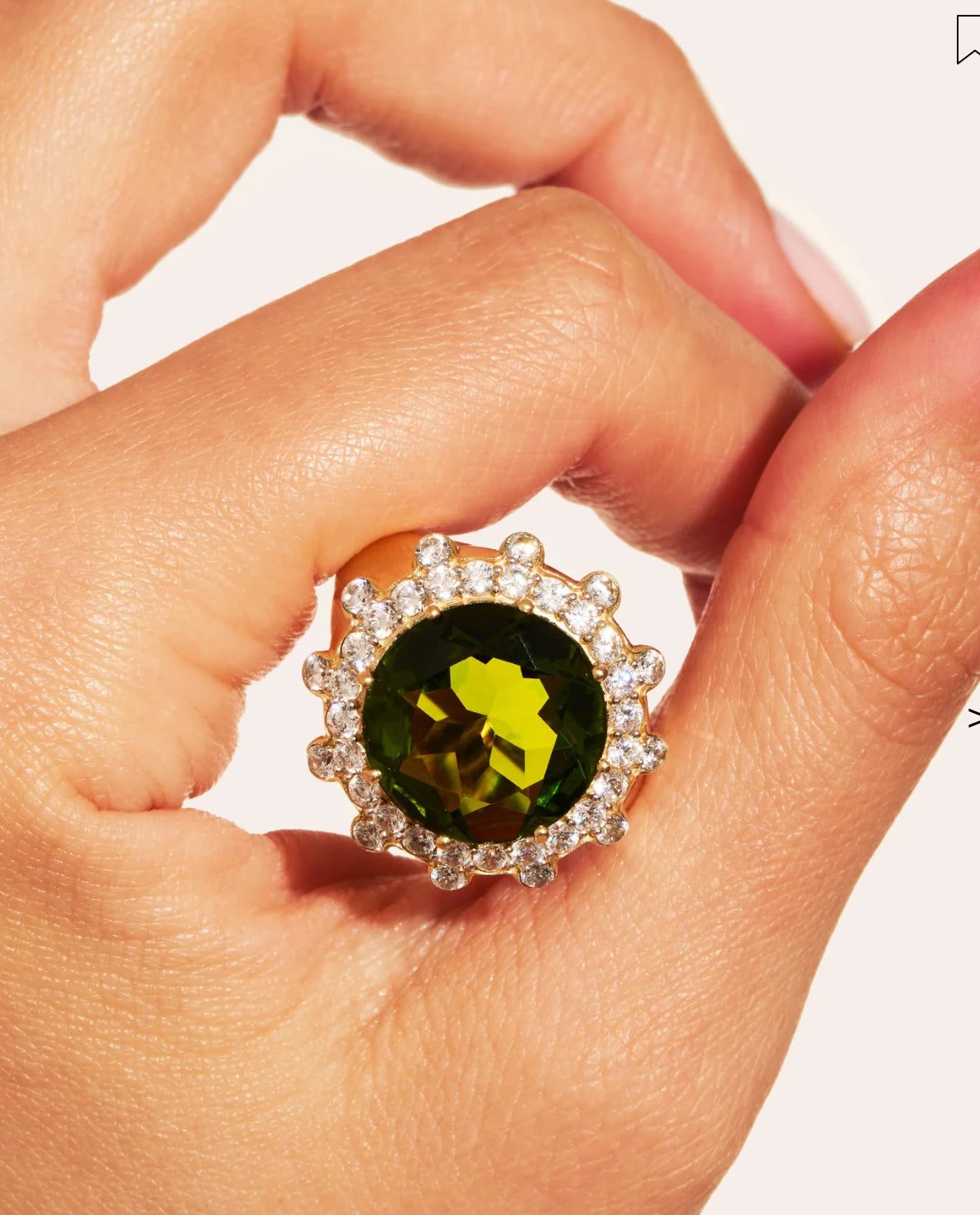BE MAAD - Bague SOLEIL sauvage - Vert