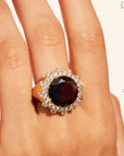 BE MAAD - Bague SOLEIL sauvage - Grenat