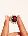 BE MAAD - Bague SOLEIL sauvage - Grenat