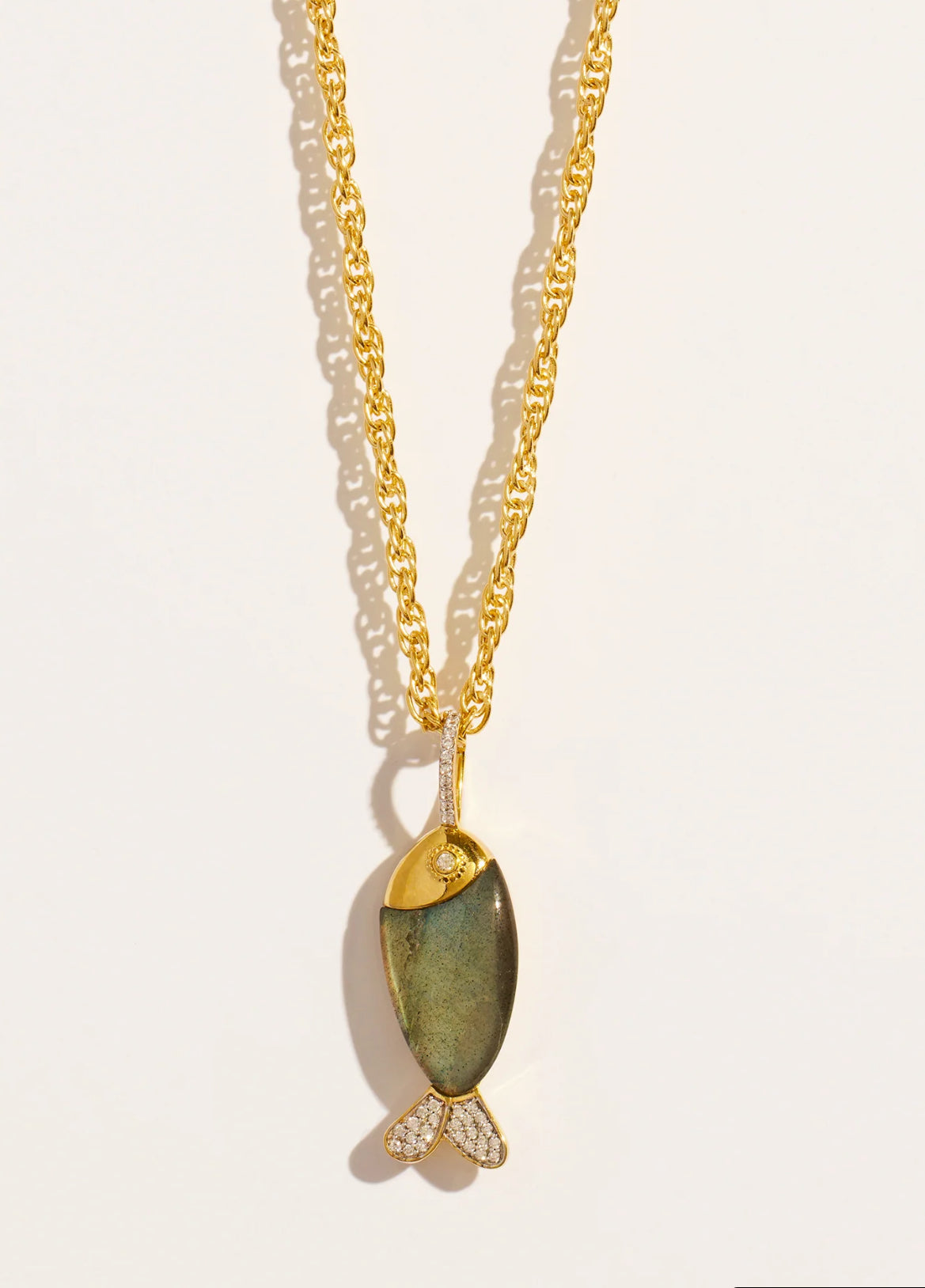 BE MAAD - Sautoir POISSON - Labradorite