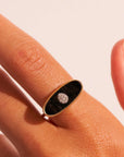 BE MAAD - Bague IZY 2 - Onyx texturé TAILLE 58