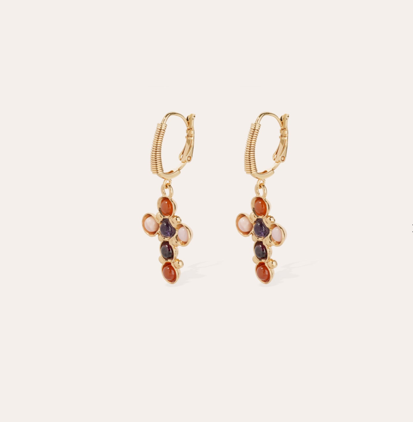 GAS BIJOUX - Boucles d’oreilles TAO CRUZITA dorée à l’or fin - BEST SELLER
