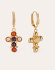 GAS BIJOUX - Boucles d’oreilles TAO CRUZITA dorée à l’or fin - BEST SELLER