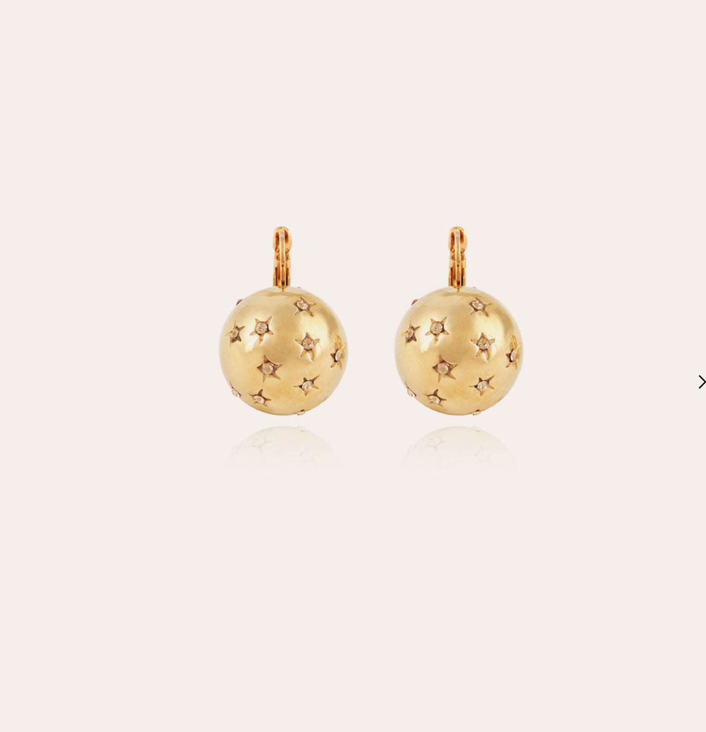 GAS BIJOUX - Boucles d’oreilles COMÈTE petit modèle dorées à l’or fin