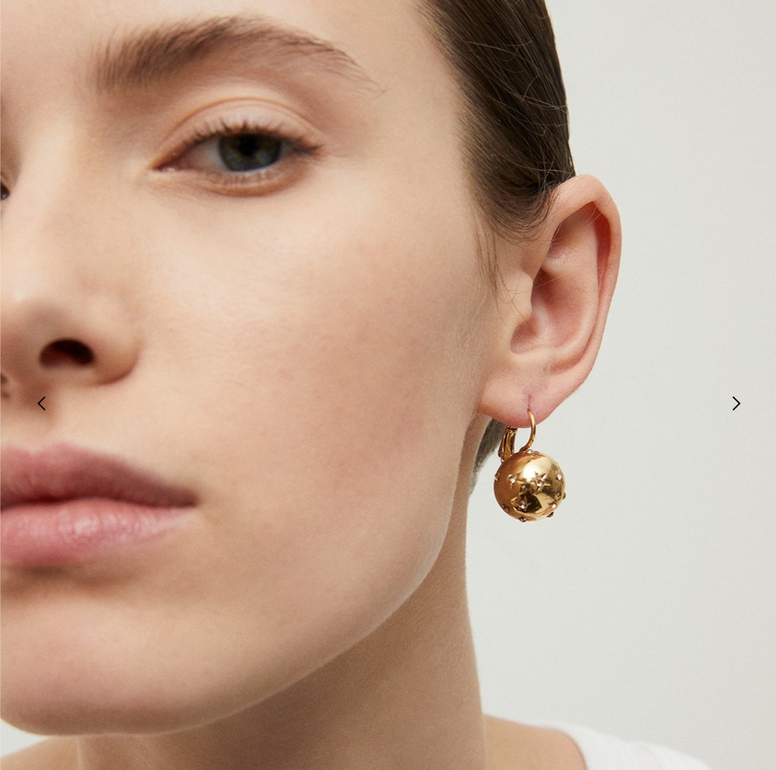 GAS BIJOUX - Boucles d’oreilles COMÈTE petit modèle dorées à l’or fin