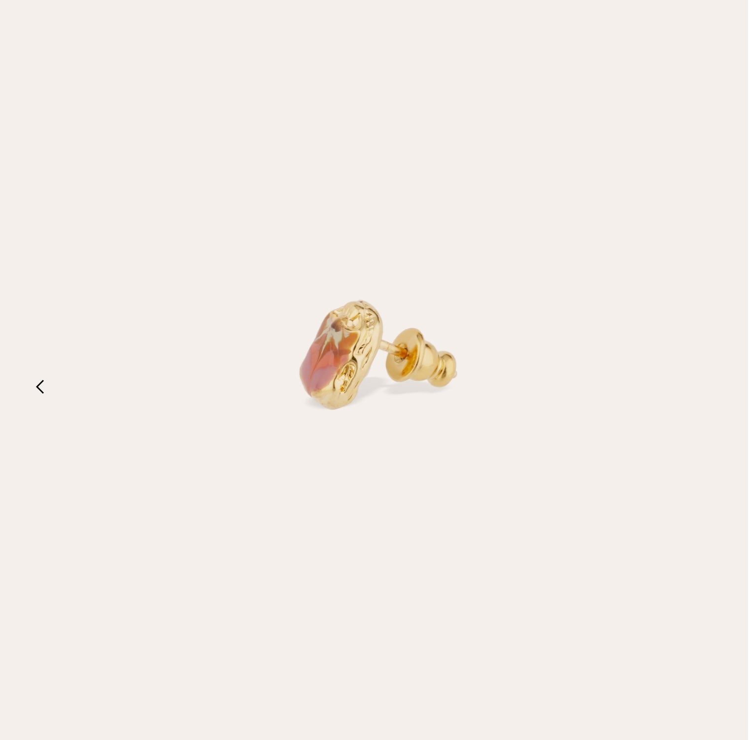 GAS BIJOUX - Boucles d’oreilles puces SCARAMOUCHE émail dorées à l’or fin