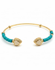GAS BIJOUX - BRACELET DUALITY AMORE DORÉES EMAILLÉS - 3 COULEURS