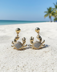 GAS BIJOUX - BOUCLES D'OREILLES KRABE MINI BIS DORÉES