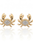 GAS BIJOUX - BOUCLES D'OREILLES KRABE MINI DORÉES PUCES