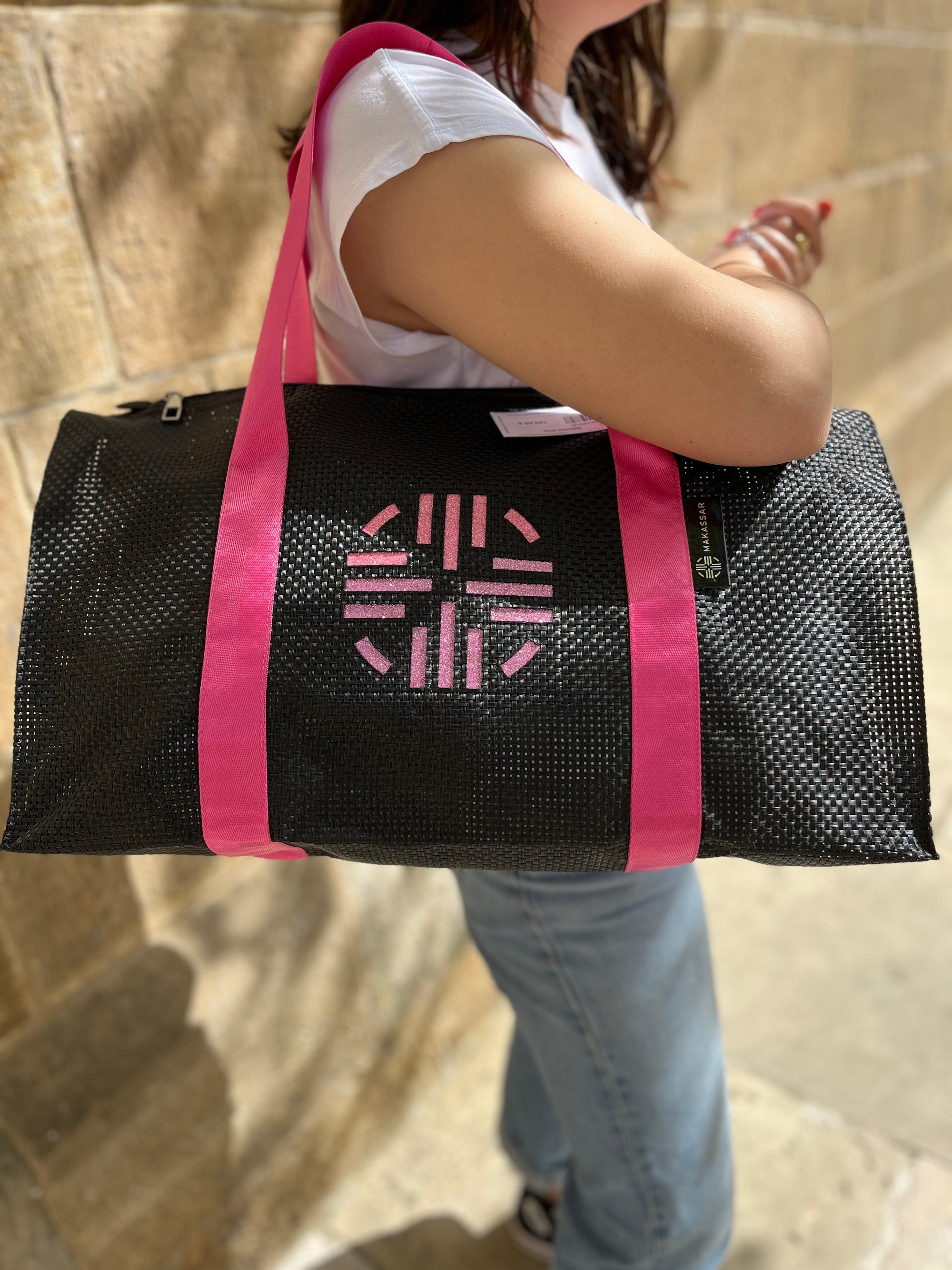 MAKASSAR - WEEKEO MAO BLACK fuchsia glitter