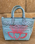 FLEUR DE PIRATES - Sac mini cabas Bandana