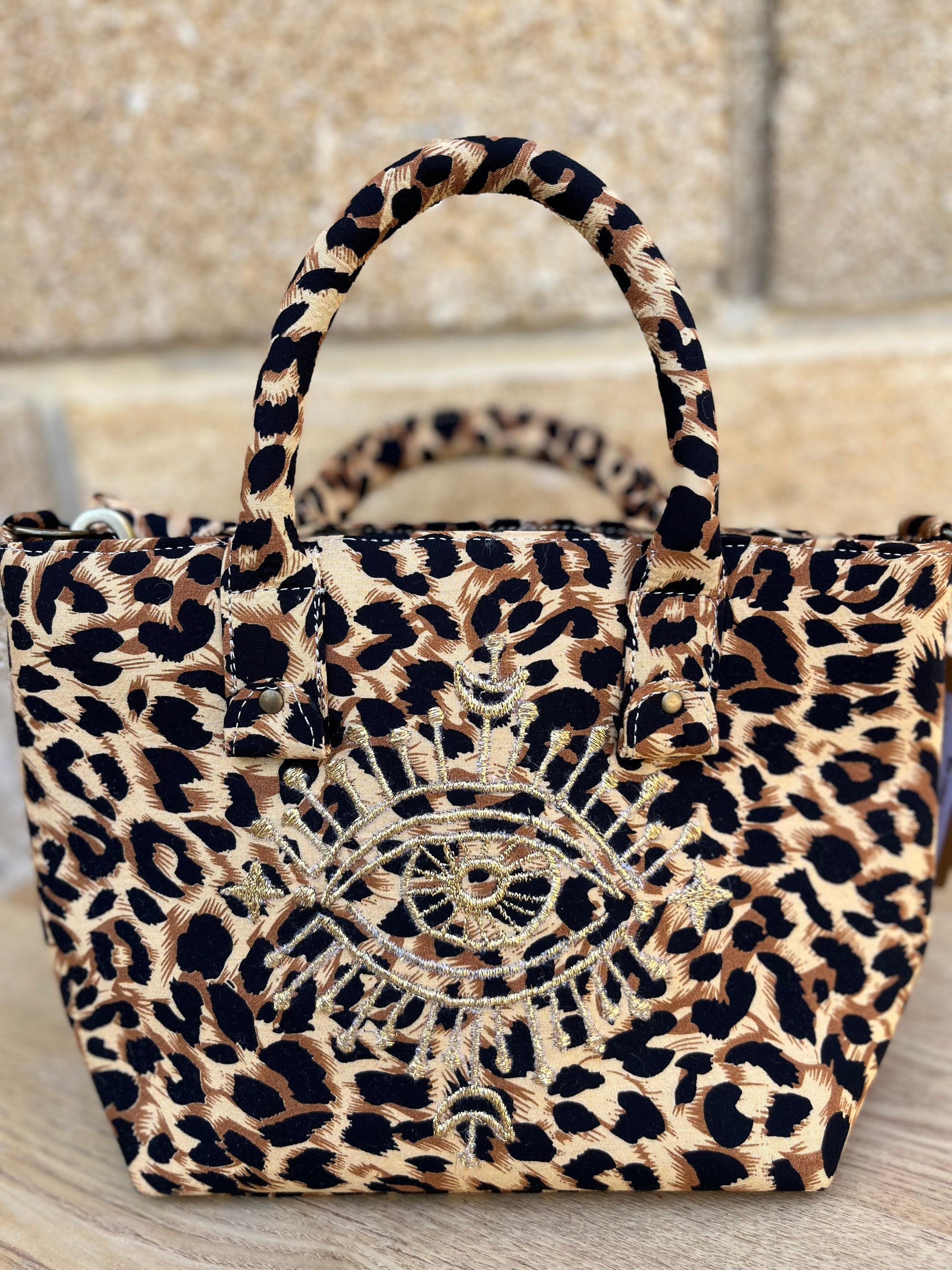 FLEUR DE PIRATES - Sac mini Cabas Léopard