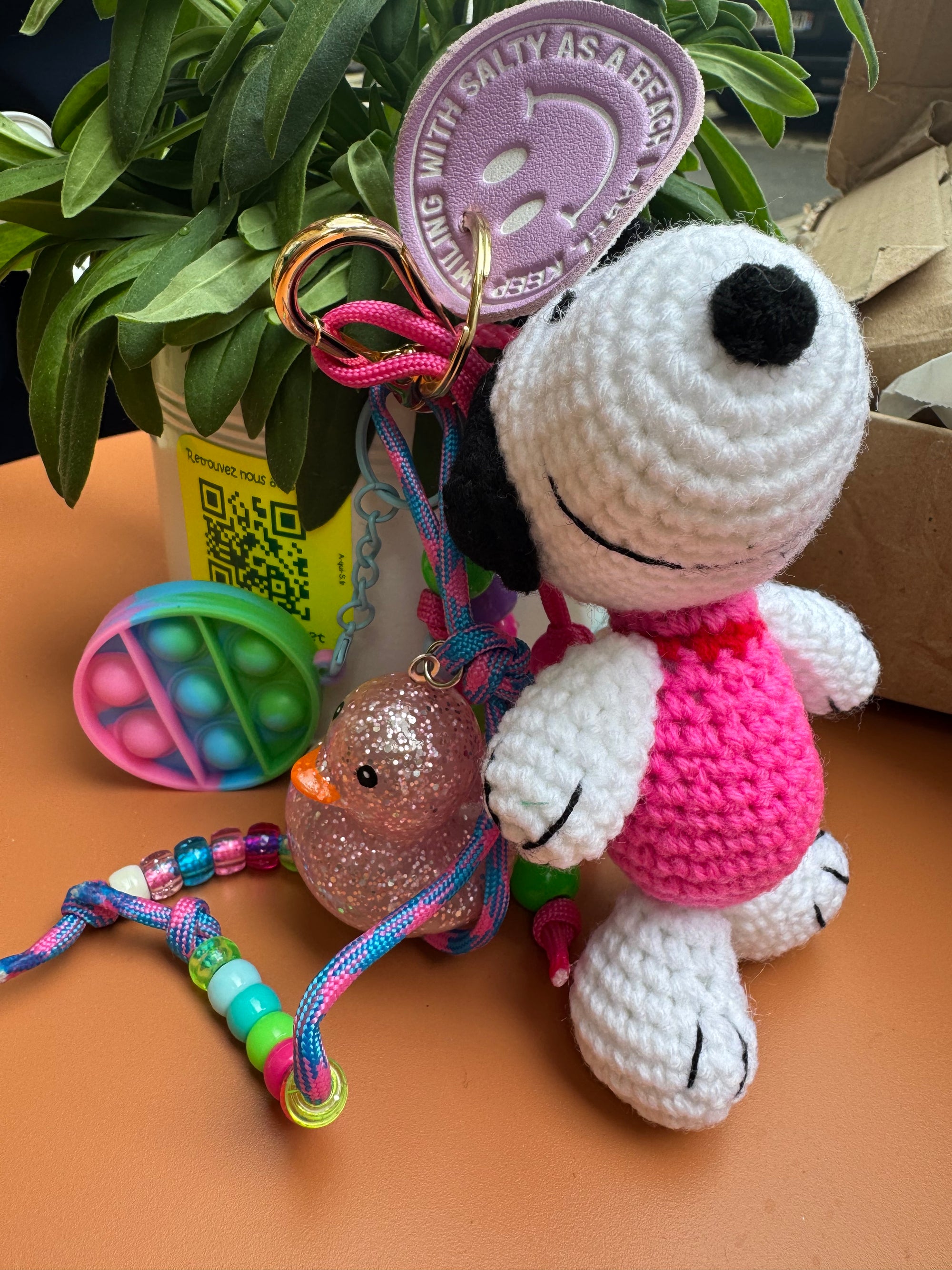 SALTY AS A BEACH - Bijoux de sac - CAPSULE SNOOPY - Numéro 8