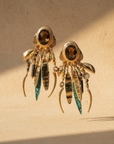 GAS BIJOUX - BOUCLES D'OREILLES BALANDRA TIGES DROITES DORÉES
