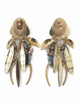 GAS BIJOUX - BOUCLES D'OREILLES BALANDRA TIGES DROITES DORÉES