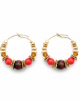 GAS BIJOUX - BOUCLES D'OREILLES CREOLES ALOHA DORÉES