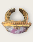 GAS BIJOUX - Bague ARTY BIS chevalière dorée à l’or fin - PIerre Lepidolite