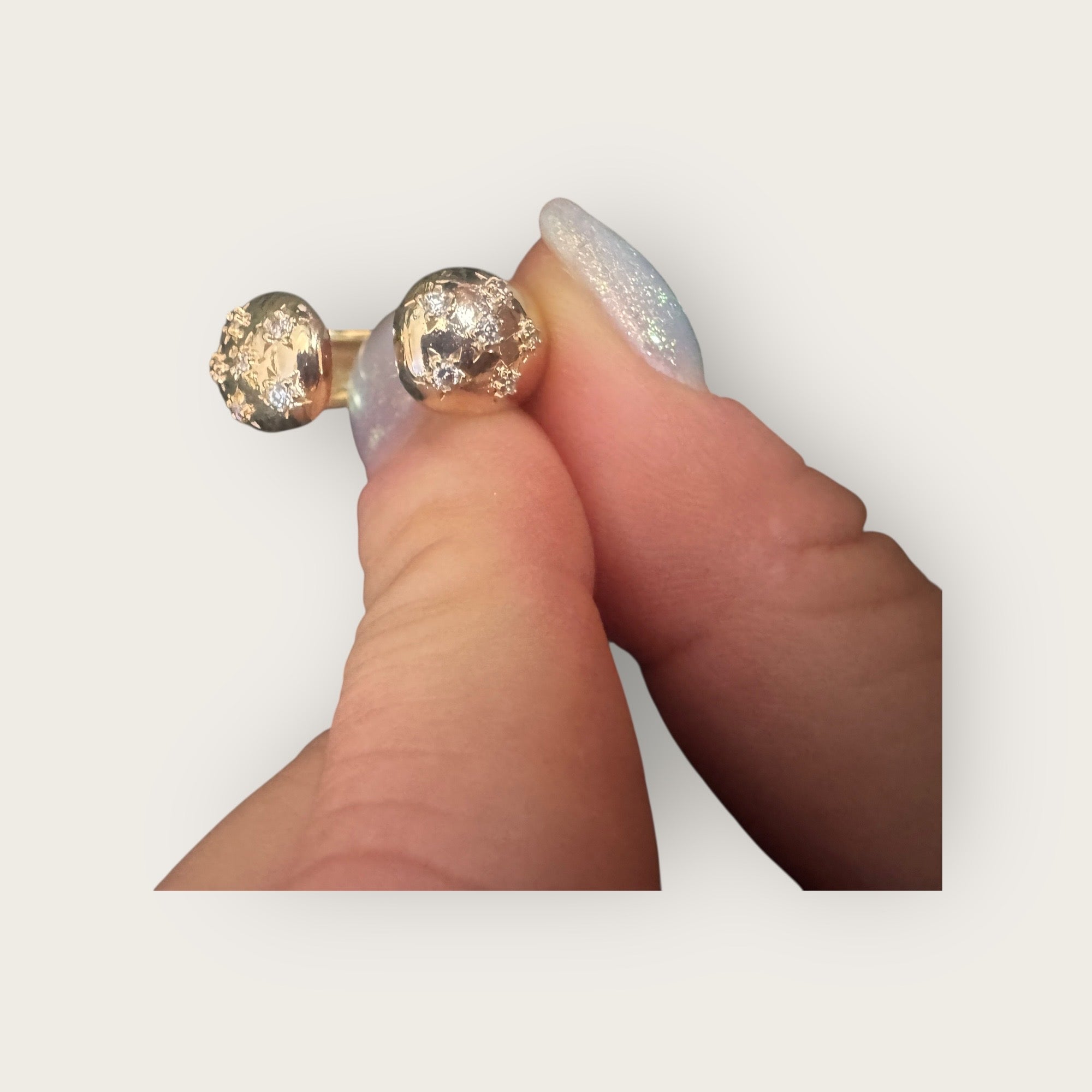 GAS BIJOUX - Bague SAINT GERMAIN strass doré à l’or fin et cristaux blancs