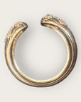 GAS BIJOUX - Bague SAINT GERMAIN strass doré à l’or fin et cristaux blancs