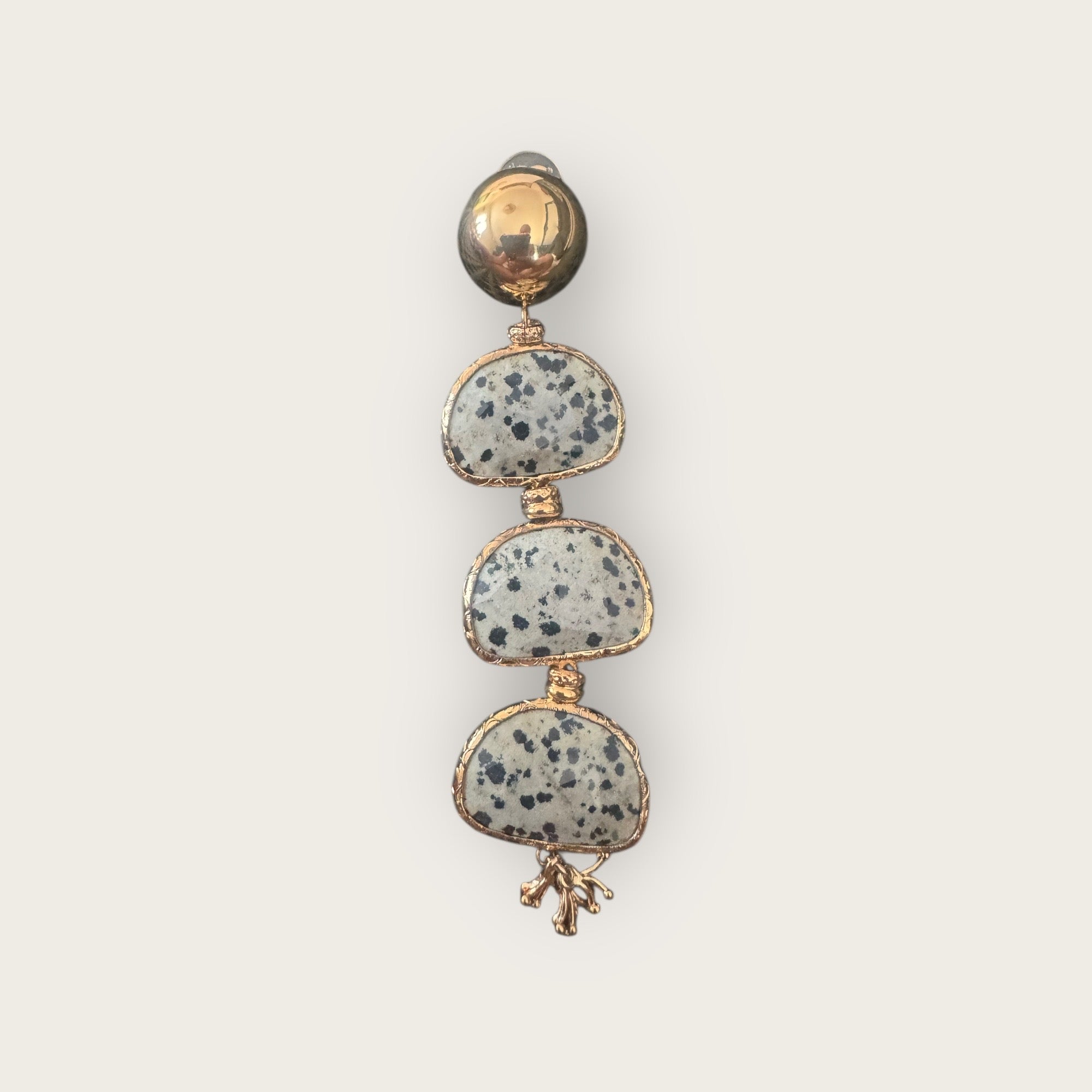 GAS BIJOUX - Boucles d’oreilles CLIPS SILENZA dorées à l’or fin - NOUVEAUTÉ