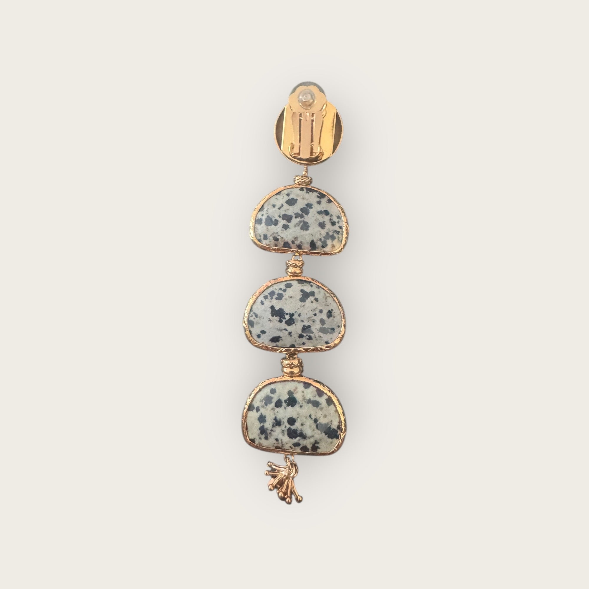 GAS BIJOUX - Boucles d’oreilles CLIPS SILENZA dorées à l’or fin - NOUVEAUTÉ