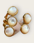 GAS BIJOUX - Bague duality dorée à l'or fin - Nacre