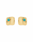 GAS BIJOUX - BOUCLES D'OREILLES SQUARE DORÉES PETITS MODELES