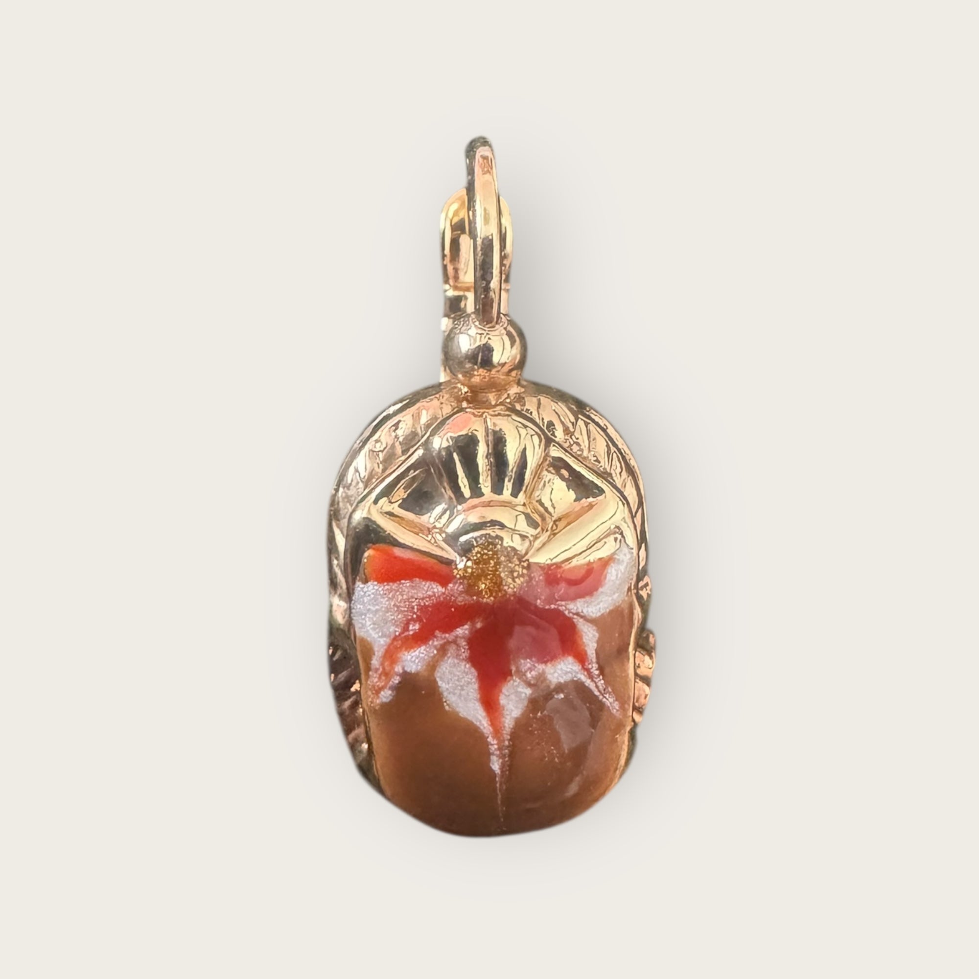 GAS BIJOUX - Boucles d'oreilles SCARAMOUCHE émail dorées à l'or fin