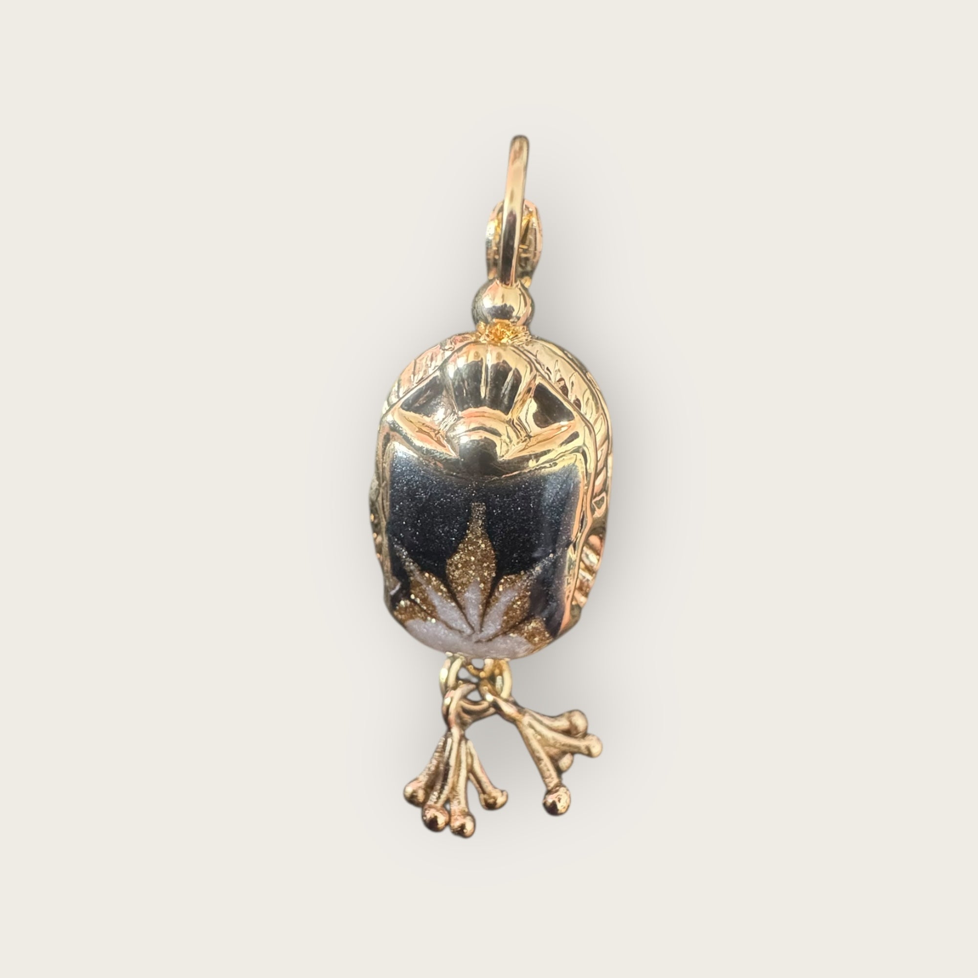 GAS BIJOUX - Boucles d'oreilles SCARAMOUCHE émail dorées à l'or fin
