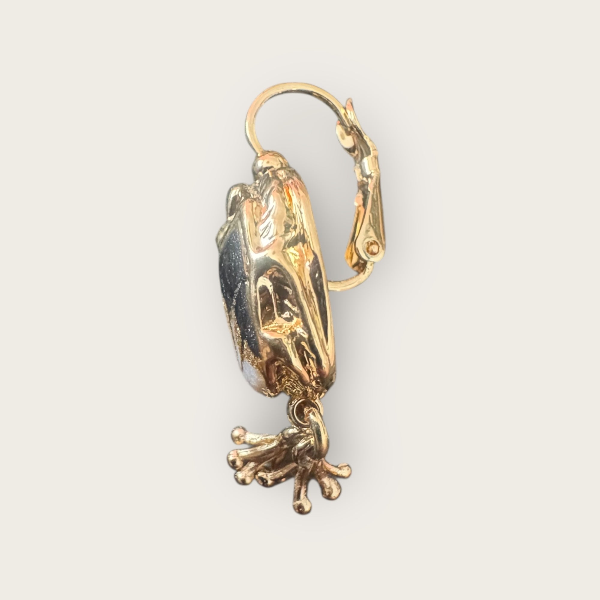 GAS BIJOUX - Boucles d'oreilles SCARAMOUCHE émail dorées à l'or fin