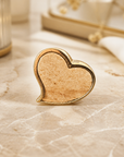 GAS BIJOUX - BAGUE MIRAGE COEUR - DORÉE ET BOIS
