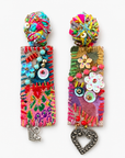 COLLECTION TOPAZE - BOUCLES D'OREILLES "FIESTA FLEURIE"