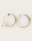 GAS BIJOUX - Boucles d'oreilles créoles ZIZANIE strass dorées à l'or fin