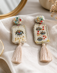 COLLECTION TOPAZE - BOUCLES D'OREILLES " REGARD IVOIRE "
