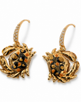 GAS BIJOUX - BOUCLES D’OREILLES YAO KRABE DORÉES LÉOPARD