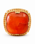 GAS BIJOUX - BAGUE ARTY DORÉE - CORNALINE - TAILLE S